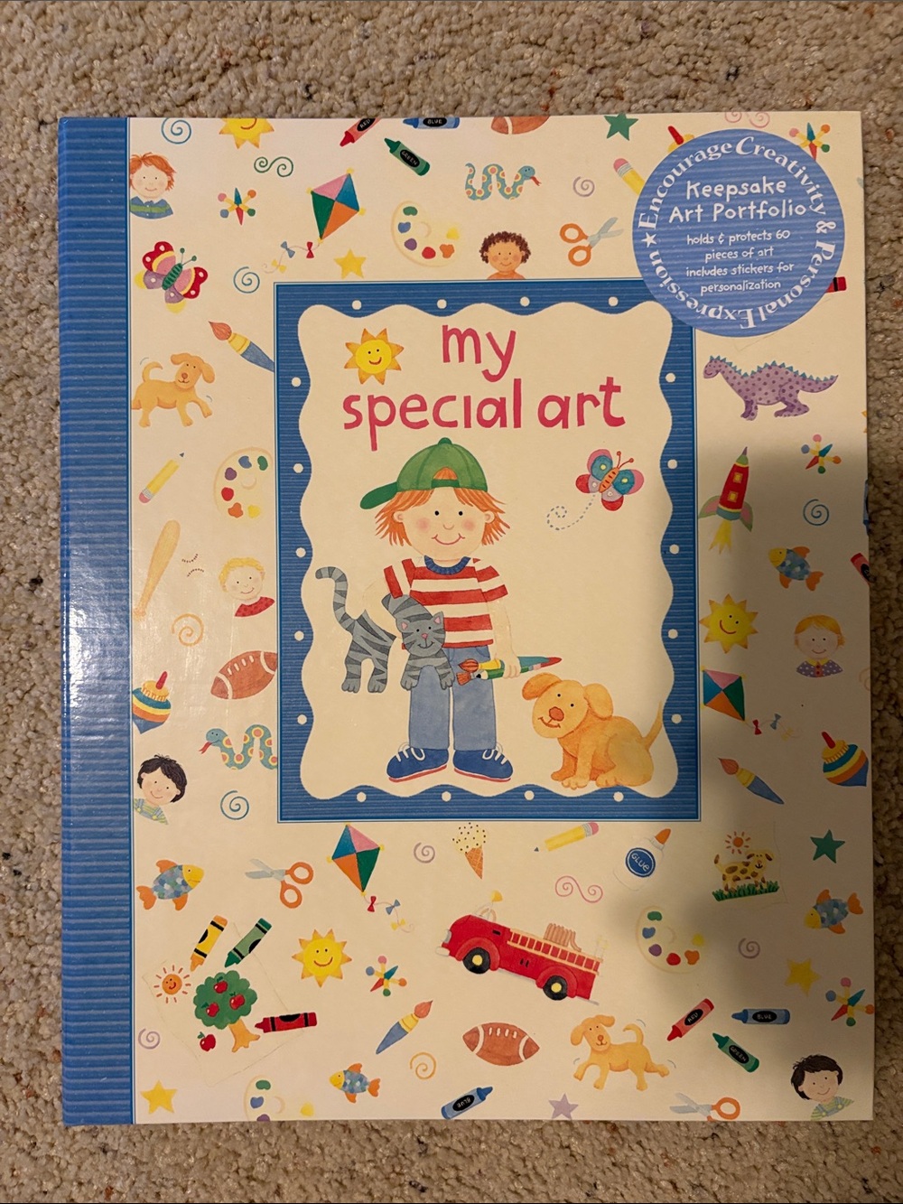 My Special Art Keepsake Portfolio - Blue
